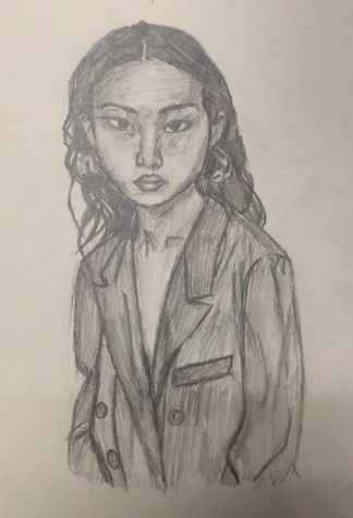 CHS Freshman Jennifer Zhang drew a portrait of a classmate in her free time with great detail and use of shading.