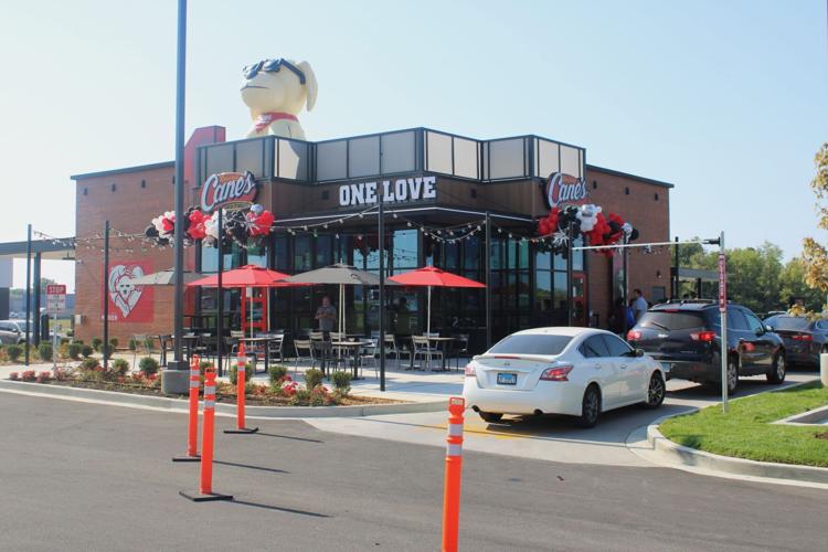 View of Raising Cane’s in Marion, Illinois during the opening.