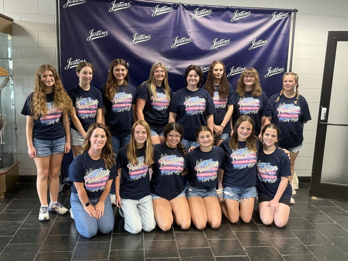 Our publications staff before going on a tour of the Jostens yearbook plant.