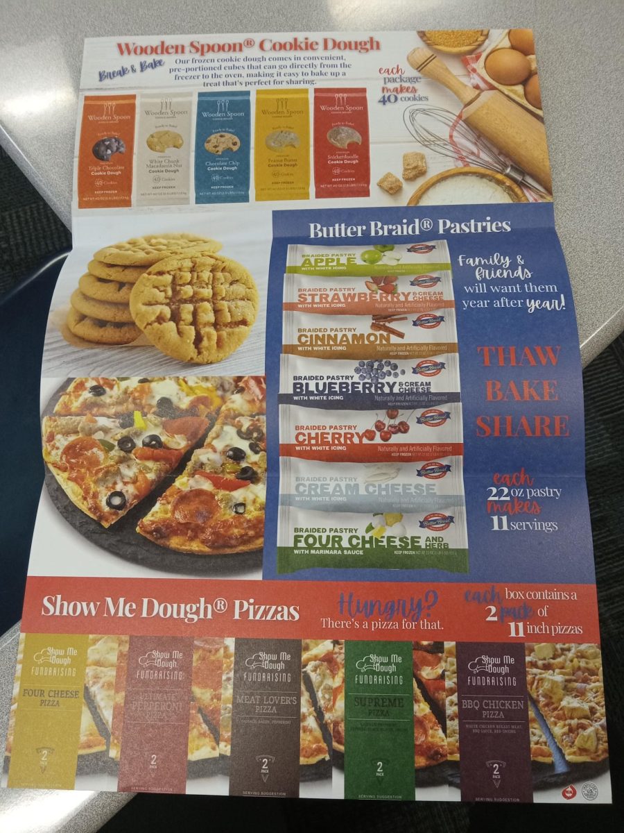 Yearbook fundraising, a little fun to raise money and people get food back in return