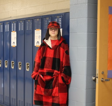 CHS freshman Jayden Caraway poses dressed in full flannel attire.