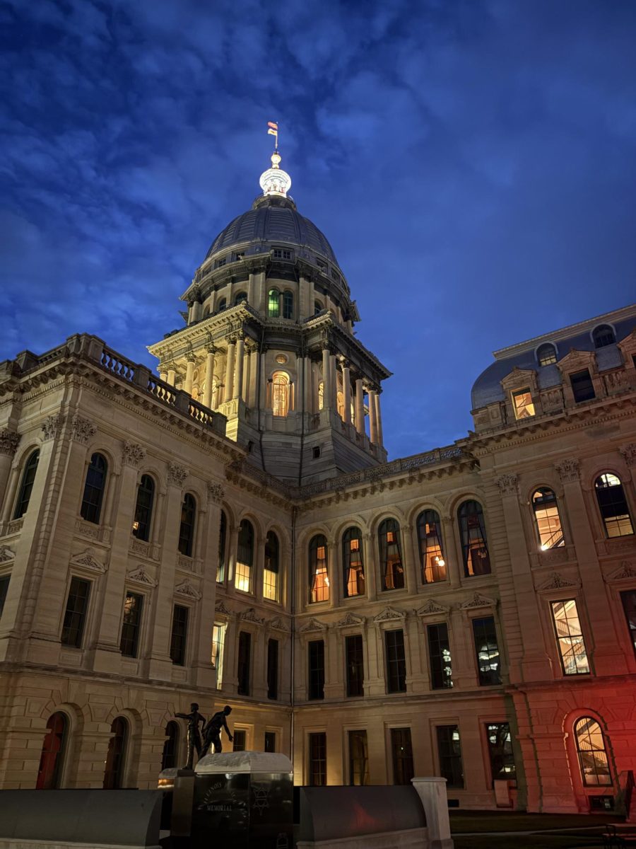 The Illinois Capitol Building as the students in Youth and Government walk inside on the morning of Sunday, March 21. 